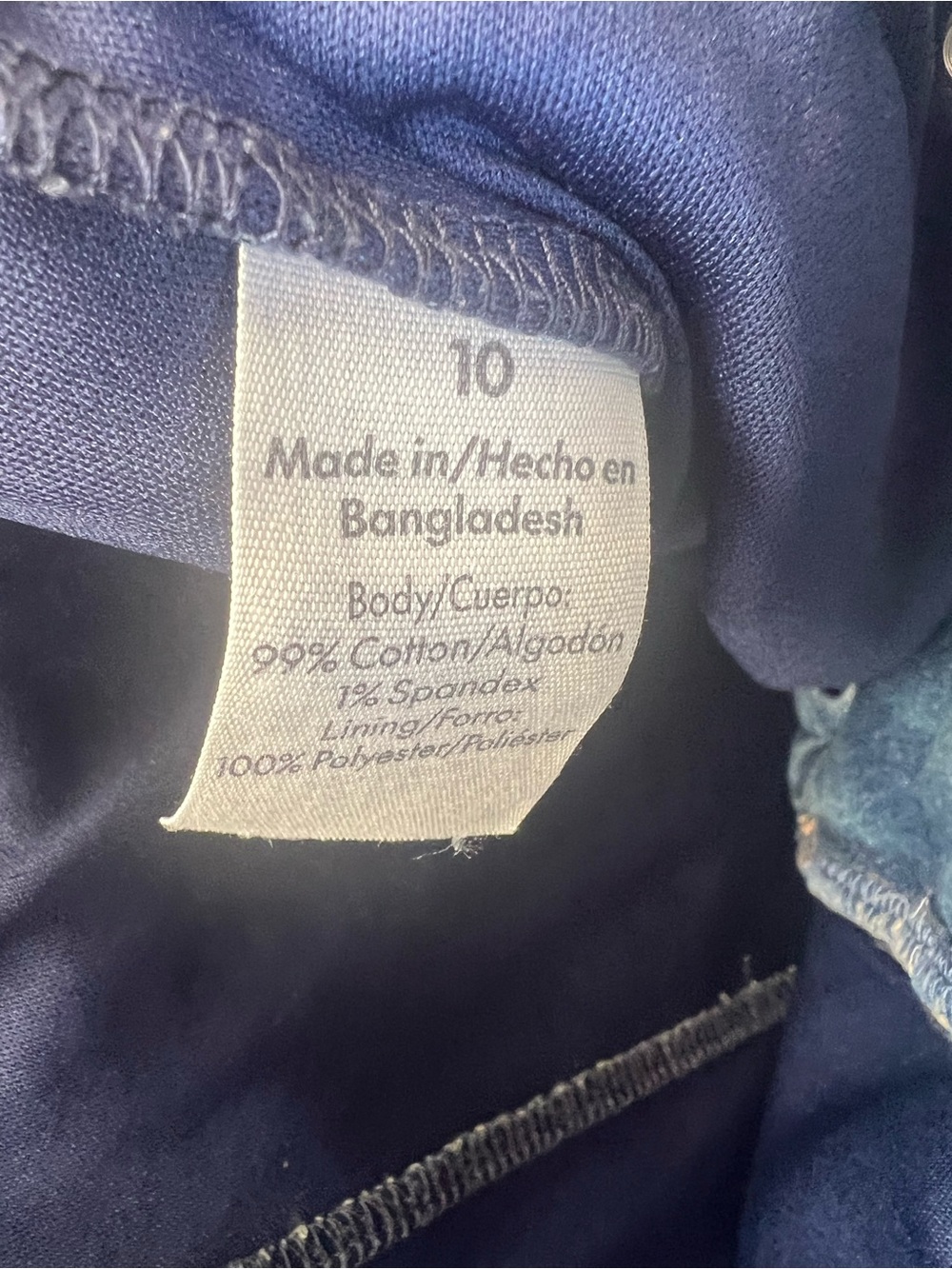 NWT No Boundaries Denim Mini Skort Size 10 Blue Indie Sleaze Low Rise Y2K - Picture 3 of 9